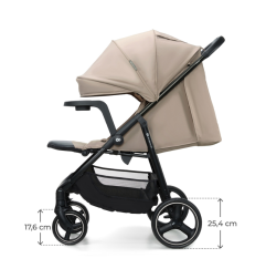 Бебешка количка с табла Kinderkraft TRIG 3, STONE BEIGE