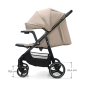 Kinderkraft TRIG 3 бебешка количка с табла STONE BEIGE Kinderkraft TRIG 3 бебешка количка с табла STONE BEIGE