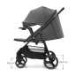 Kinderkraft TRIG 3 бебешка количка с табла GRANITE GREY Kinderkraft TRIG 3 бебешка количка с табла GRANITE GREY