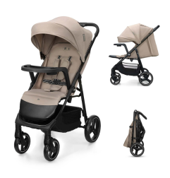 Бебешка количка с табла Kinderkraft TRIG 3, STONE BEIGE