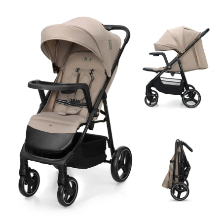 Бебешка количка с табла Kinderkraft TRIG 3, STONE BEIGE