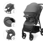 Kinderkraft TRIG 3 бебешка количка с табла GRANITE GREY Kinderkraft TRIG 3 бебешка количка с табла GRANITE GREY
