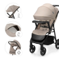 Kinderkraft TRIG 3 бебешка количка с табла STONE BEIGE Kinderkraft TRIG 3 бебешка количка с табла STONE BEIGE