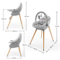 KinderKraft FINI UP столче за хранене GREY KinderKraft FINI UP столче за хранене GREY
