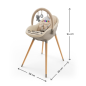 KinderKraft FINI UP столче за хранене BEIGE KinderKraft FINI UP столче за хранене BEIGE