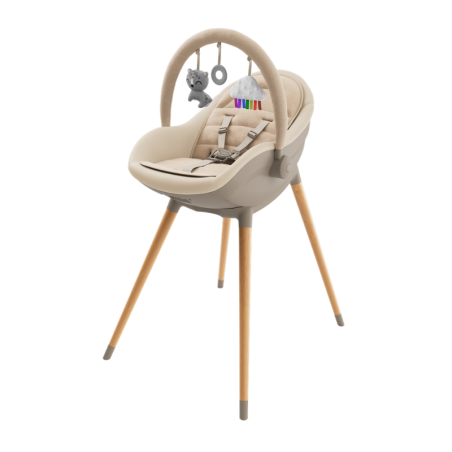 KinderKraft FINI UP столче за хранене BEIGE