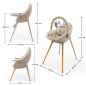KinderKraft FINI UP столче за хранене BEIGE KinderKraft FINI UP столче за хранене BEIGE
