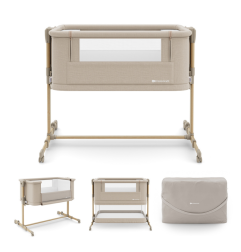 KinderKraft NESTEE GROW 2 бебешка кошара BEIGE