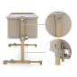 KinderKraft NESTEE GROW 2 бебешка кошара BEIGE KinderKraft NESTEE GROW 2 бебешка кошара BEIGE