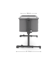 KinderKraft NESTEE GROW 2 бебешка кошара DARK GREY