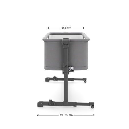 KinderKraft NESTEE GROW 2 бебешка кошара DARK GREY