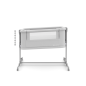 KinderKraft NESTEE GROW 2 бебешка кошара LIGHT GREY