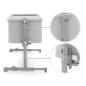 KinderKraft NESTEE GROW 2 бебешка кошара LIGHT GREY