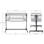 KinderKraft NESTEE UP 2 бебешка кошара GREY KinderKraft NESTEE UP 2 бебешка кошара GREY