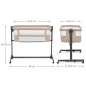 KinderKraft NESTEE UP 2 бебешка кошара BEIGE KinderKraft NESTEE UP 2 бебешка кошара BEIGE