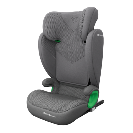 Бустер с облегалка KinderKraft JUNIOR FIX 2 PLUS, Grey