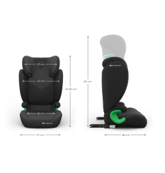 KinderKraft JUNIOR FIX 2 PLUS столче за кола BLACK