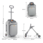 KinderKraft CABBY куфар със седалка GREY KinderKraft CABBY куфар със седалка GREY