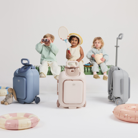 KinderKraft CABBY куфар със седалка ROSE GOLD