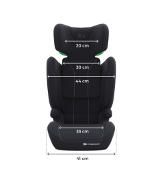 Бустер с облегалка Kinderkraft I-SPARK 2 PLUS, Black