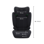 Бустер с облегалка Kinderkraft I-SPARK 2 PLUS, Black