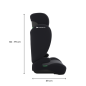 Бустер с облегалка Kinderkraft I-SPARK 2 PLUS, Black