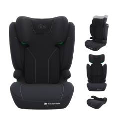 Бустер с облегалка Kinderkraft I-SPARK 2 PLUS, Black