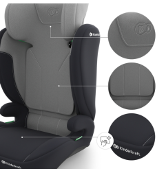 Бустер с облегалка Kinderkraft I-SPARK 2 PLUS, Grey