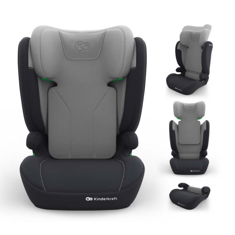 Бустер с облегалка Kinderkraft I-SPARK 2 PLUS, Grey Бустер с облегалка Kinderkraft I-SPARK 2 PLUS, Grey