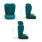 Бустер с облегалка Kinderkraft I-SPARK 2 PLUS, Green