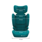 Бустер с облегалка Kinderkraft I-SPARK 2 PLUS, Green