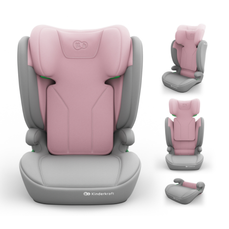 Бустер с облегалка Kinderkraft I-SPARK 2 PLUS, Pink