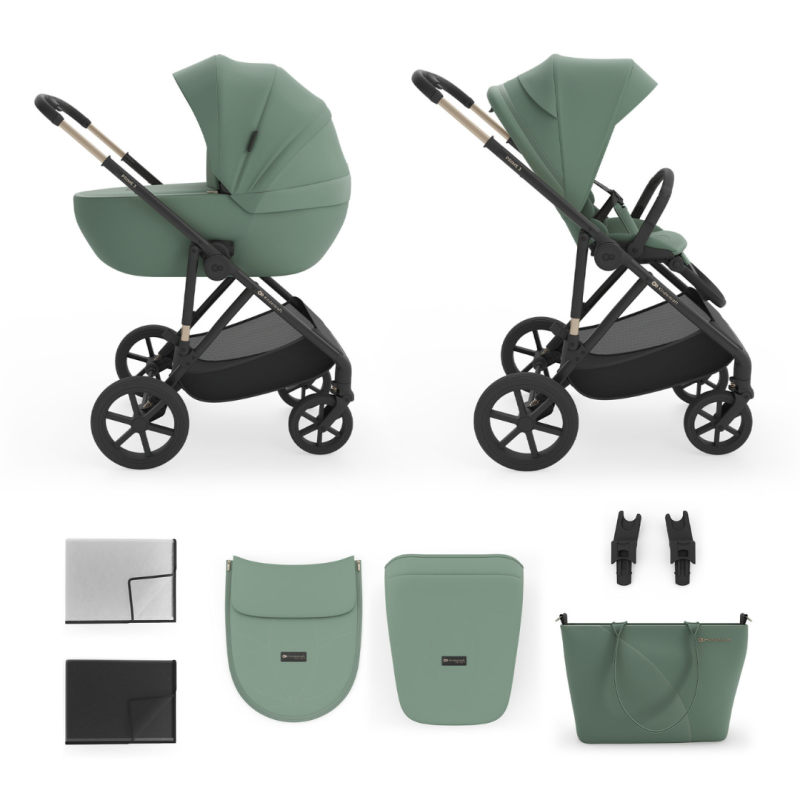 Kinderkraft Prime 3 бебешка количка 2в1 GREEN Kinderkraft Prime 3 бебешка количка 2в1 GREEN