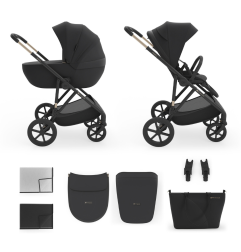 Комбинирана количка Kinderkraft Prime 3 2в1, BLACK