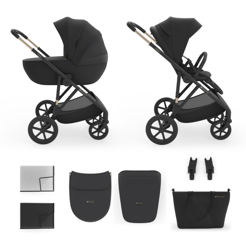 Комбинирана количка Kinderkraft Prime 3 2в1, BLACK