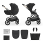 Комбинирана количка Kinderkraft Prime 3 2в1, BLACK