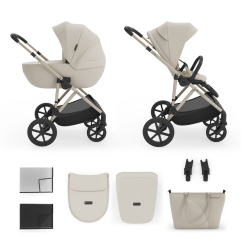Комбинирана количка Kinderkraft Prime 3 2в1, BEIGE