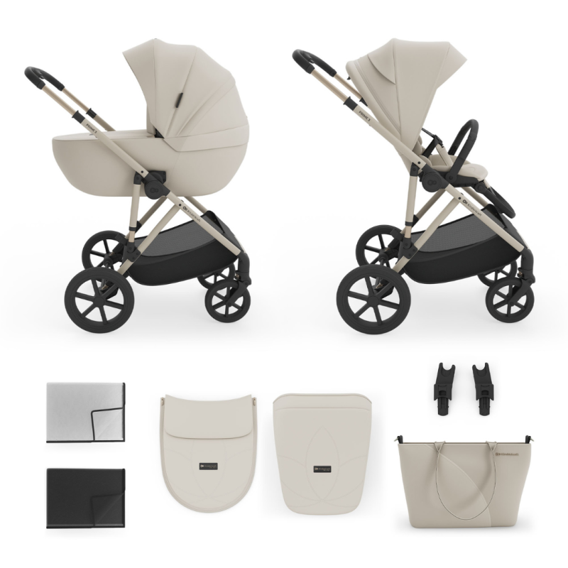 Комбинирана количка Kinderkraft Prime 3 2в1, BEIGE Комбинирана количка Kinderkraft Prime 3 2в1, BEIGE