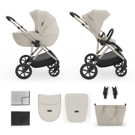 Комбинирана количка Kinderkraft Prime 3 2в1, BEIGE