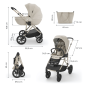 Комбинирана количка Kinderkraft Prime 3 2в1, BEIGE Комбинирана количка Kinderkraft Prime 3 2в1, BEIGE