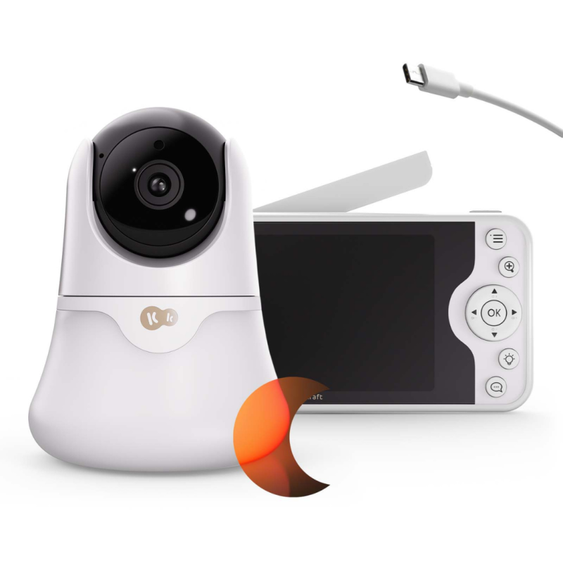 Бебефон с камера KinderKraft NITEEYE GLOW WHITE Бебефон с камера KinderKraft NITEEYE GLOW WHITE