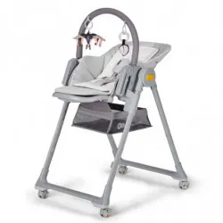 KinderKraft столче за хранене LASTREE сиво