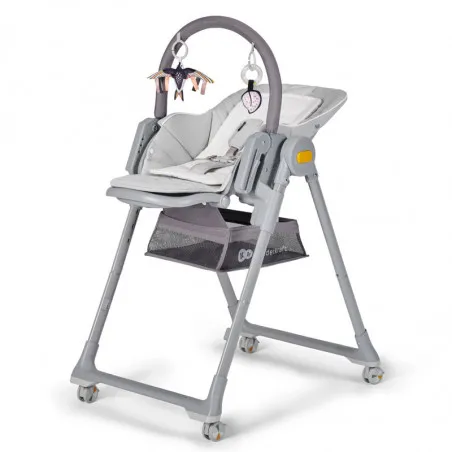 KinderKraft столче за хранене LASTREE сиво