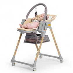 KinderKraft столче за хранене LASTREE дървесно – снимка 8