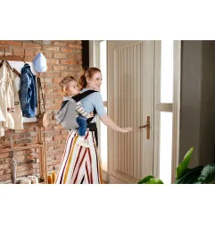 Ергономична раница за бебе KinderKraft ADOREE, Сива – снимка 7