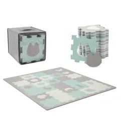 KinderKraft LUNO SHAPES мек пъзел мента