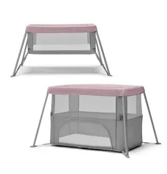 Бебешка кошара сгъваема KinderKraft MOVI, Розова