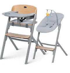 KinderKraft LIVY столче за хранене дърво + CALMEE шезлонг