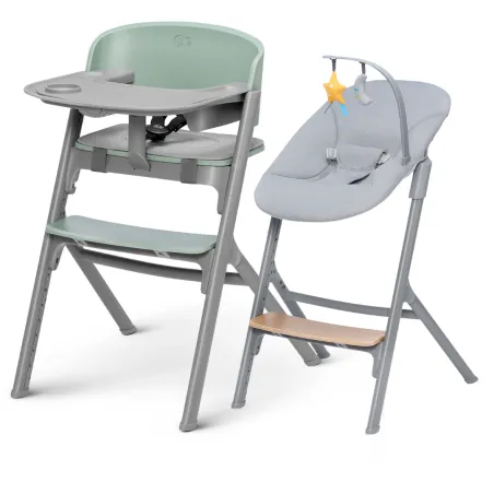 KinderKraft LIVY столче за хранене зелено + CALMEE шезлонг