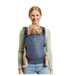 KinderKraft NINO ергономична раница CONFETTI DENIM – снимка 3